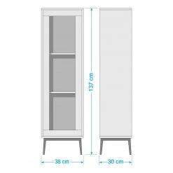 Ars manufacti Armoire colonne Buuda - Partiellement en acacia massif - Écru / Acacia -Meubles de salle de bain Soldes 2022 1000145836 211201 170630000514 SKETCH DETAILS P000000001000145836 sketch