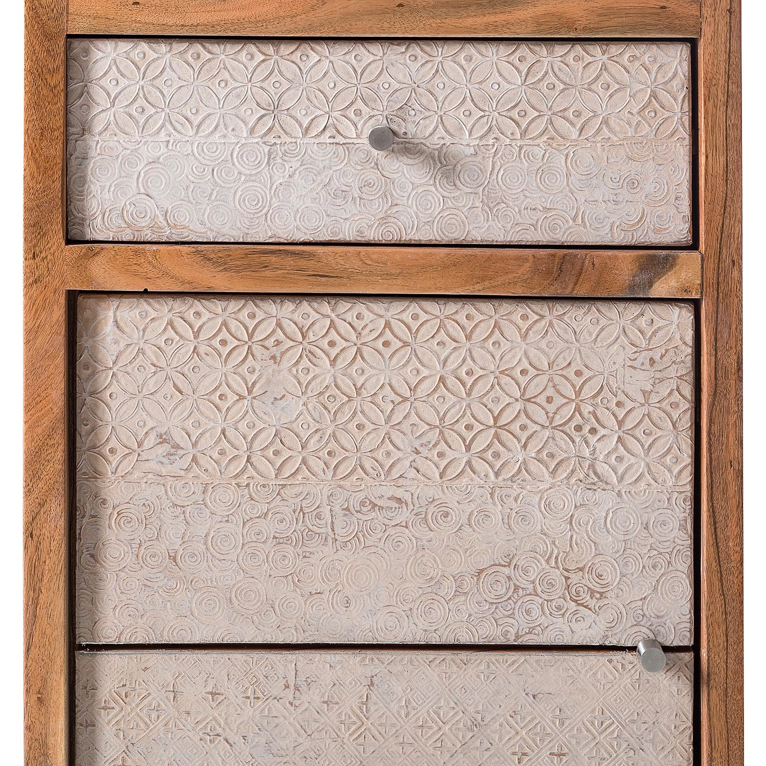 Ars manufacti Armoire colonne Buuda - Partiellement en acacia massif - Écru / Acacia 12 Ars manufacti Armoire colonne Buuda - Partiellement en acacia massif - Écru / Acacia – Image 10