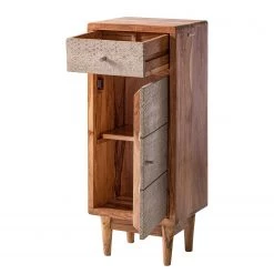 Ars manufacti Meuble bas Buuda - Partiellement en acacia massif - Écru / Acacia -Meubles de salle de bain Soldes 2022 1000145839 191203 13310600009 DETAILS P000000001000145839