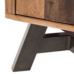 Ars manufacti Meuble bas Tamati - Pin massif / Métal - Pin / Noir -Meubles de salle de bain Soldes 2022 1000147138 190704 14114800017 DETAILS P000000001000147138