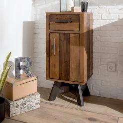 Ars manufacti Meuble bas Tamati - Pin massif / Métal - Pin / Noir -Meubles de salle de bain Soldes 2022 1000147138 190820 10505300017 MOOD DETAILS P000000001000147138 mood