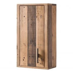 Ars manufacti Meuble haut Tamati - Pin massif / Métal - Pin / Noir