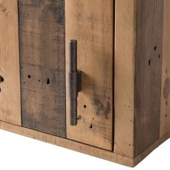 Ars manufacti Meuble haut Tamati - Pin massif / Métal - Pin / Noir -Meubles de salle de bain Soldes 2022 1000147140 190704 14115100035 DETAILS P000000001000147140