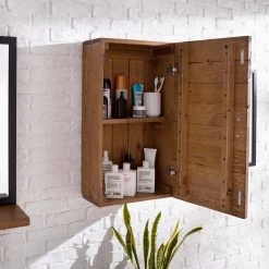 Ars manufacti Meuble haut Grasby - Pin massif / Métal - Pin / Noir -Meubles de salle de bain Soldes 2022 1000147154 190814 13244400020 DETAILS P000000001000147154