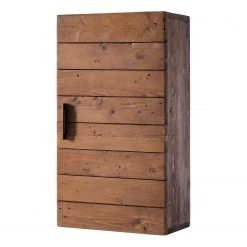 Ars manufacti Meuble haut Grasby - Pin massif / Métal - Pin / Noir