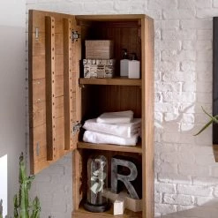 Ars manufacti Colonne de salle de bain Grasby - Pin massif / Métal - Pin / Noir -Meubles de salle de bain Soldes 2022 1000147155 190814 13244400025 DETAILS P000000001000147155