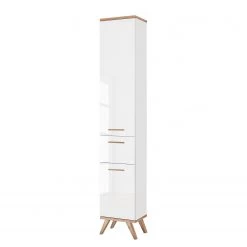 Pelipal Armoire colonne Quickset 923 - Blanc / Imitation chêne de Riviera