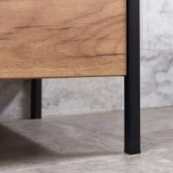 Germania Meuble avec vasque Gintano - Imitation chêne de Navarre / Noir -Meubles de salle de bain Soldes 2022 1000148994 181211 10005200024 GALLERYIMAGES P000000001000148994