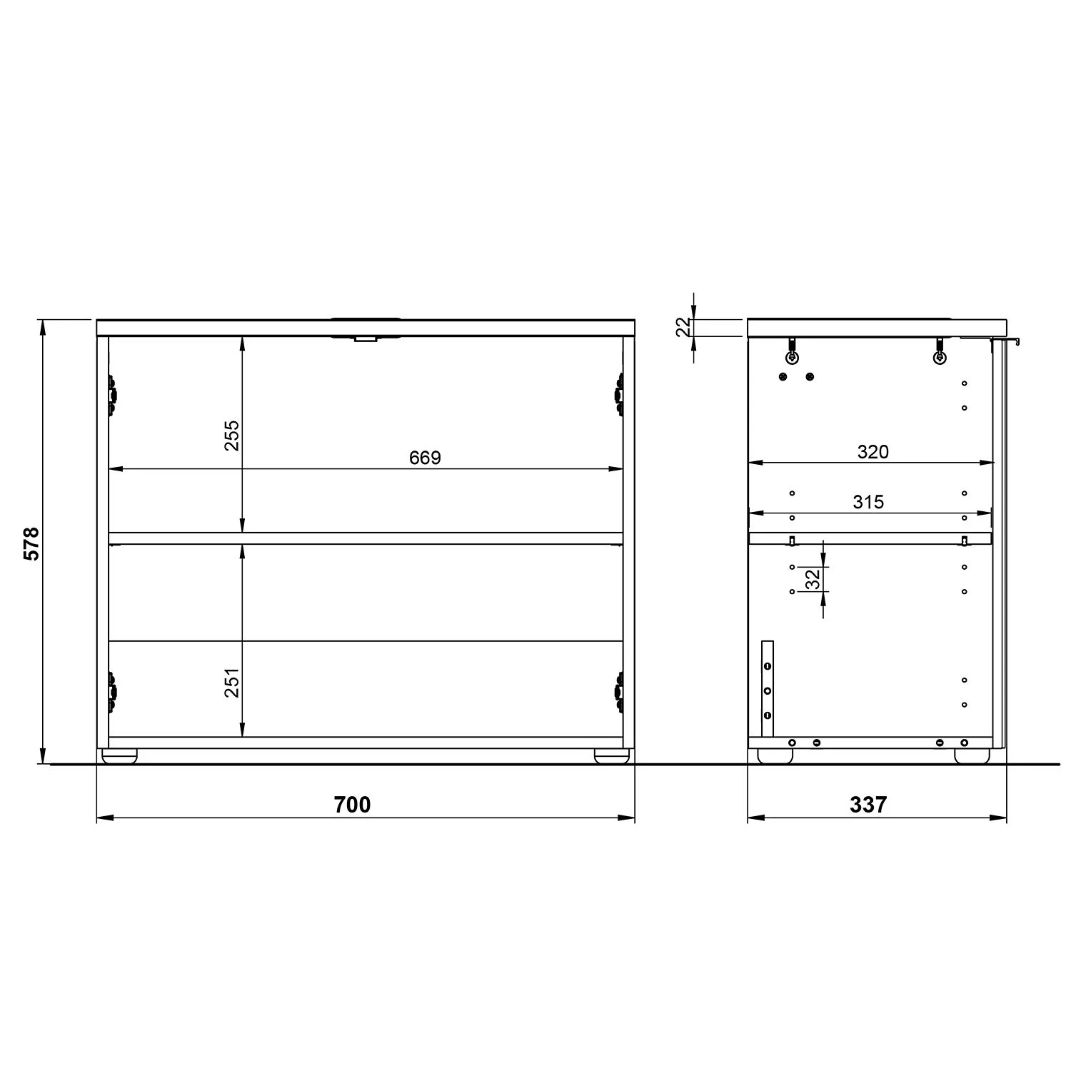 Germania Salle de bain Pescara VII (4 éléments ) - Verre - Imitation chêne de Navarra 17 Germania Salle de bain Pescara VII (4 éléments ) - Verre - Imitation chêne de Navarra – Image 15