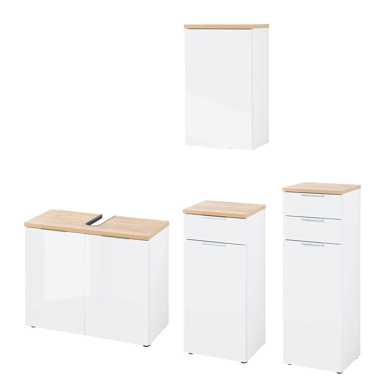 Germania Salle de bain Pescara VII (4 éléments ) - Verre - Imitation chêne de Navarra 5 Germania Salle de bain Pescara VII (4 éléments ) - Verre - Imitation chêne de Navarra – Image 3