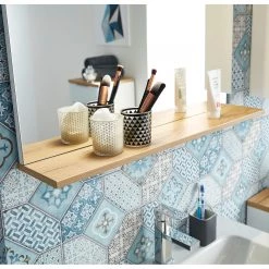 Germania Salle de bain Pescara VI (5 éléments) - Verre - Imitation chêne de Navarra -Meubles de salle de bain Soldes 2022 1000149117 181214 16191400133 GALLERYIMAGES P000000001000149117