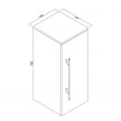 Posseik Meuble haut Levana II - Anthracite -Meubles de salle de bain Soldes 2022 1000150238 190109 12434000006 GALLERYIMAGES P000000001000150238