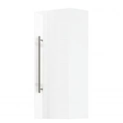Posseik Meuble haut Levana I - Blanc brillant - Largeur : 30 cm
