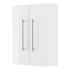 Posseik Meuble haut Levana I - Blanc brillant - Largeur : 53 cm