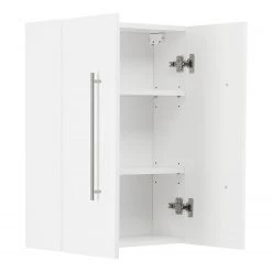 Posseik Meuble haut Levana I - Blanc brillant - Largeur : 53 cm -Meubles de salle de bain Soldes 2022 1000150256 190109 12434600091 GALLERYIMAGES P000000001000150256