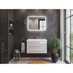 Posseik Salle de bain Carpo (2 éléments) - Blanc brillant - Largeur : 80 cm -Meubles de salle de bain Soldes 2022 1000150312 210623 13360100015 MOOD DETAILS P000000001000150312 mood