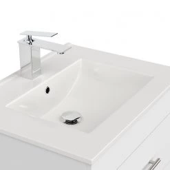 Posseik Meuble avec vasque Silvanus - Blanc / Blanc mat - Largeur : 62 cm -Meubles de salle de bain Soldes 2022 1000150321 220511 034 DETAILS P000000001000150321