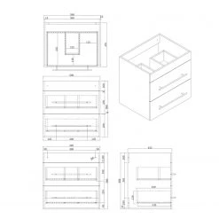 Posseik Meuble avec vasque Apollo - Anthracite -Meubles de salle de bain Soldes 2022 1000150336 190109 12441900613 GALLERYIMAGES P000000001000150336