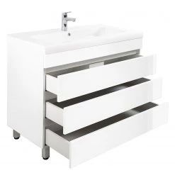Posseik Meuble avec vasque Kali II - Blanc / Blanc brillant - Blanc brillant - Largeur : 90 cm 11 Posseik Meuble avec vasque Kali II - Blanc / Blanc brillant - Blanc brillant - Largeur : 90 cm -Meubles de salle de bain Soldes 2022 1000150340 190109 12442100635 GALLERYIMAGES P000000001000150340
