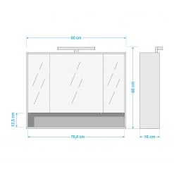 Schildmeyer Armoire de toilette Max - Imitation chêne Maison de campagne -Meubles de salle de bain Soldes 2022 1000150675 211008 1630350000508 SKETCH DETAILS P000000001000150675 sketch