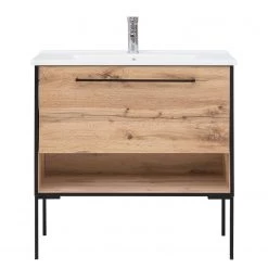 Schildmeyer Meuble avec vasque Max - Imitation chêne Maison de campagne -Meubles de salle de bain Soldes 2022 1000150677 181227 13252700011 GALLERYIMAGES P000000001000150677