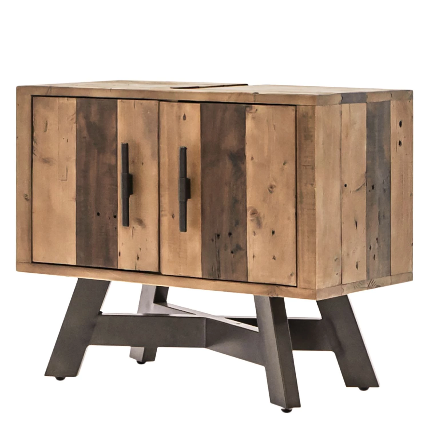 Ars manufacti Salle de bain Tamati III (2 éléments) - Pin massif / Métal - Pin / Noir 6 Ars manufacti Salle de bain Tamati III (2 éléments) - Pin massif / Métal - Pin / Noir – Image 4