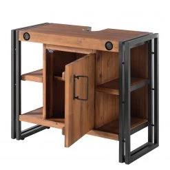 Ars manufacti Salle de bain Manchester II (3 éléments) - Partiellement en acacia massif / Métal - Acacia / Anthracite -Meubles de salle de bain Soldes 2022 1000151329 190221 06174500017 GALLERYIMAGES P000000001000151329