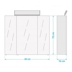 Pelipal Armoire de toilette Oria II - Blanc -Meubles de salle de bain Soldes 2022 1000152027 211005 12532300630 SKETCH DETAILS P000000001000152027 sketch