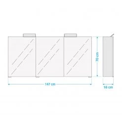 Pelipal Armoire de toilette Oria IV - Blanc -Meubles de salle de bain Soldes 2022 1000152028 211005 125321000539 SKETCH DETAILS P000000001000152028 sketch