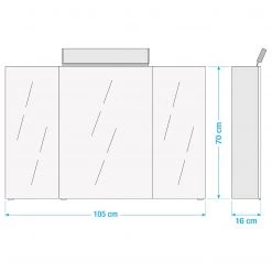 Pelipal Armoire de toilette Oria III - Blanc -Meubles de salle de bain Soldes 2022 1000152035 211008 1630350000509 SKETCH DETAILS P000000001000152035 sketch
