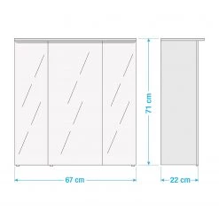 Pelipal Armoire de toilette Licata I - Blanc -Meubles de salle de bain Soldes 2022 1000152037 211005 12532300633 SKETCH DETAILS P000000001000152037 sketch