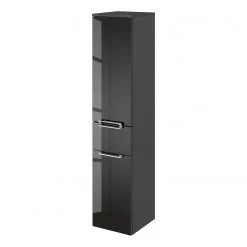 Pelipal Colonne de salle de bain 3055 - Verre - Noir/ Anthracite matt