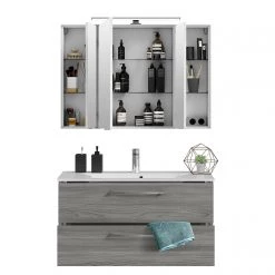 Pelipal Salle de bain 3065 V (2 élém.) - Chêne gris -Meubles de salle de bain Soldes 2022 1000152533 190226 06363300006 GALLERYIMAGES P000000001000152533