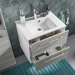 Pelipal Salle de bain 3065 I (2 élém.) - Chêne gris -Meubles de salle de bain Soldes 2022 1000152542 190111 11462200017 GALLERYIMAGES P000000001000152542