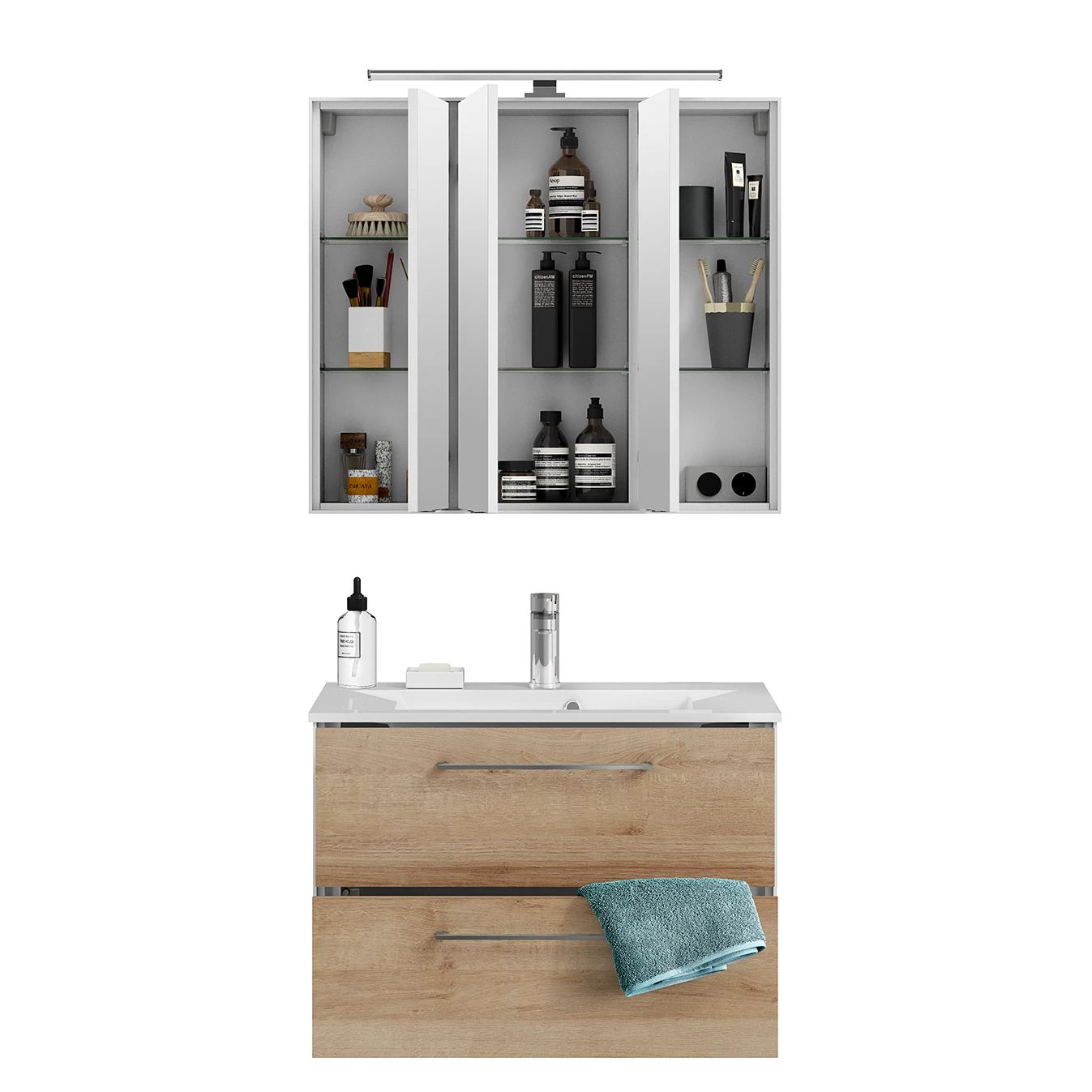 Pelipal Salle de bain 3065 III (2 élém.) - Imitation chêne de Riviera 6 Pelipal Salle de bain 3065 III (2 élém.) - Imitation chêne de Riviera – Image 4