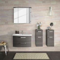 Pelipal Salle de bain 4010 II (2 élém.) - Graphite -Meubles de salle de bain Soldes 2022 1000152608 190117 10191300035 MOOD GALLERYIMAGES P000000001000152608 mood