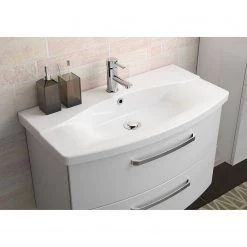 Pelipal Meuble avec vasque 4010 I - Blanc brillant / Blanc mat -Meubles de salle de bain Soldes 2022 1000152609 190117 10191400039 MOOD GALLERYIMAGES P000000001000152609 mood