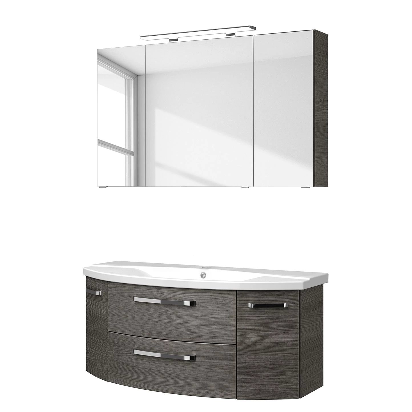 Pelipal Salle de bain 4010 III (2 élém.) - Avec éclairage - Graphite 4 Pelipal Salle de bain 4010 III (2 élém.) - Avec éclairage - Graphite – Image 2