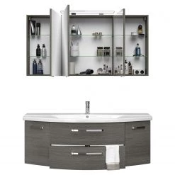 Pelipal Salle de bain 4010 V (2 élém.) - Avec éclairage - Graphite 10 Pelipal Salle de bain 4010 V (2 élém.) - Avec éclairage - Graphite -Meubles de salle de bain Soldes 2022 1000152615 190117 10191600056 GALLERYIMAGES P000000001000152615