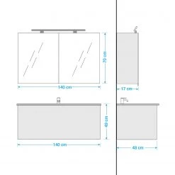 Pelipal Salle de bain 4010 V (2 élém.) - Avec éclairage - Graphite 11 Pelipal Salle de bain 4010 V (2 élém.) - Avec éclairage - Graphite -Meubles de salle de bain Soldes 2022 1000152615 200504 14295400009 SKETCH DETAILS P000000001000152615 sketch