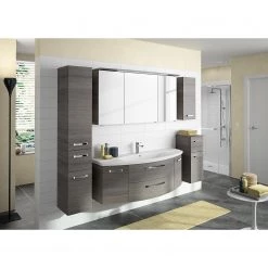 Pelipal Salle de bain 4010 VI (2 élém.) - Avec éclairage - Graphite -Meubles de salle de bain Soldes 2022 1000152618 190117 10191700066 MOOD GALLERYIMAGES P000000001000152618 mood