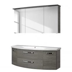 Pelipal Salle de bain 4010 VI (2 élém.) - Avec éclairage - Graphite -Meubles de salle de bain Soldes 2022 1000152618 210622 10361500020 DETAILS P000000001000152618