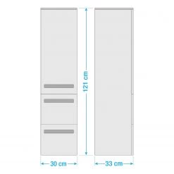 Pelipal Colonne de salle de bain 4005 - Gris brillant -Meubles de salle de bain Soldes 2022 1000153584 211019 153632000547 SKETCH DETAILS P000000001000153584 sketch