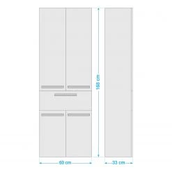 Pelipal Colonne de salle de bain 4005 I - Blanc brillant - Largeur : 60 cm -Meubles de salle de bain Soldes 2022 1000153588 211019 153632000549 SKETCH DETAILS P000000001000153588 sketch