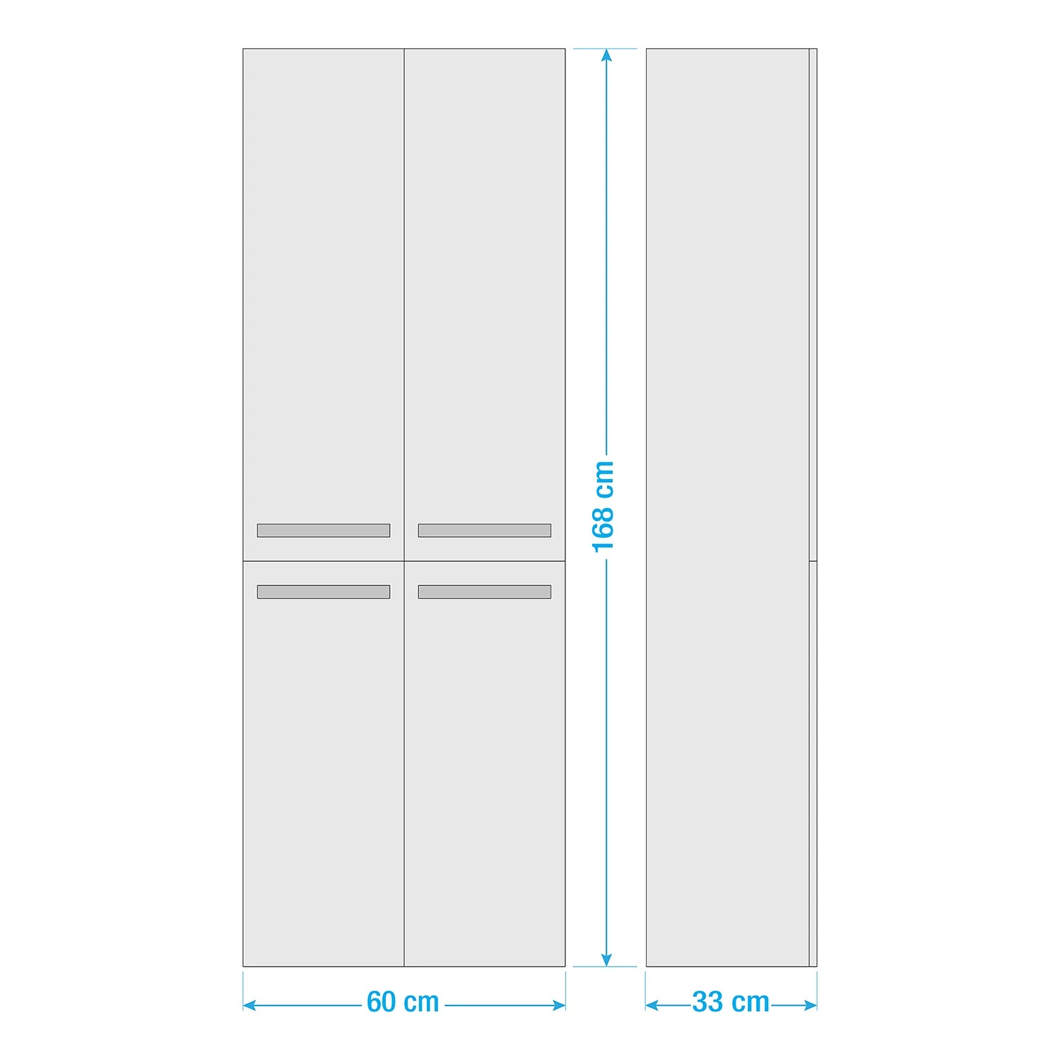 Pelipal Colonne de salle de bain 4005 II - Gris brillant 6 Pelipal Colonne de salle de bain 4005 II - Gris brillant – Image 4
