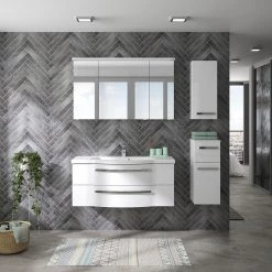 Pelipal Meuble avec vasque 4005 IV - Avec éclairage - Blanc brillant -Meubles de salle de bain Soldes 2022 1000153653 190517 15151200062 MOOD GALLERYIMAGES P000000001000153653 mood