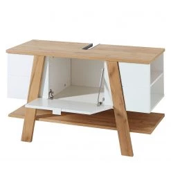 Germania Salle de bain Novolino I (2 éléments) - Avec éclairage - Blanc mat / Imitation chêne de Navarre -Meubles de salle de bain Soldes 2022 1000158019 190208 16194800078 GALLERYIMAGES P000000001000158019