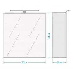 Giessbach Armoire de toilette Davos - Imitation chêne wotan -Meubles de salle de bain Soldes 2022 1000158728 211005 125321000511 SKETCH DETAILS P000000001000158728 sketch