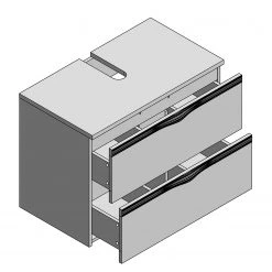 Giessbach Meuble sous lavabo Carandiru - Blanc brillant / Chêne 12 Giessbach Meuble sous lavabo Carandiru - Blanc brillant / Chêne -Meubles de salle de bain Soldes 2022 1000160236 190225 10062600056 GALLERYIMAGES P000000001000160236