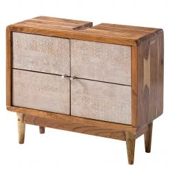 Ars manufacti Salle de bain Buuda I (2 éléments) - Partiellement en acacia massif - Écru / Acacia -Meubles de salle de bain Soldes 2022 1000168985 200212 12274500010 DETAILS P000000001000168985